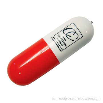 Capsule USB Flash Drive, Medicinal USB Stick, Plastic USB